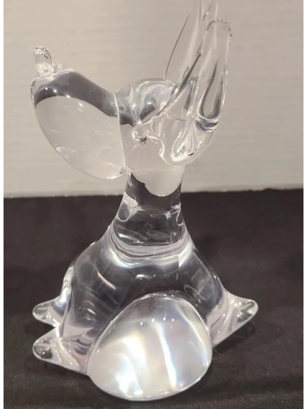 Vintage Eneryda Sweden Crystal Dog Figurine Great Dane MAKER~DANISH G5